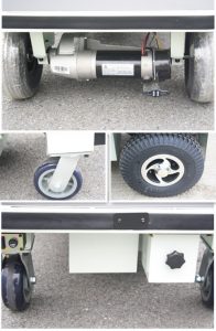 Electric Hand Cart Trolley With Big Wheels For Transportation UM103   