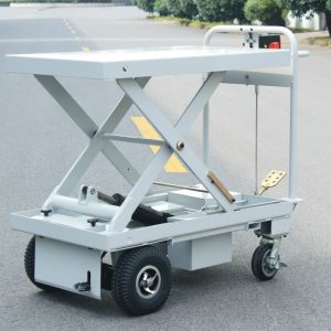 Scissor Lift Table By Power Drive With Hydraulic Foot Pump  UM104