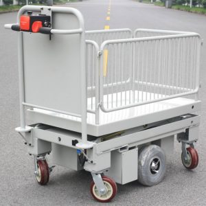 Mobile Vehicle Lift Table Drived by One Scissor With Wire Fence UM109B